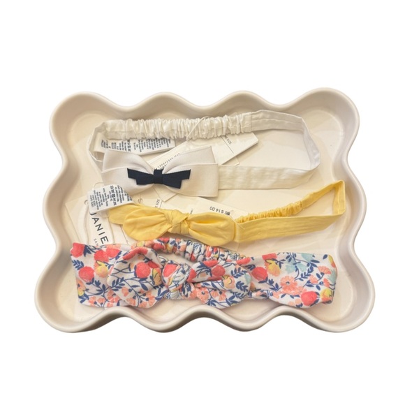 Janie and Jack Girls Soft Headbands OS  - Set of 3 - Picture 1 of 4